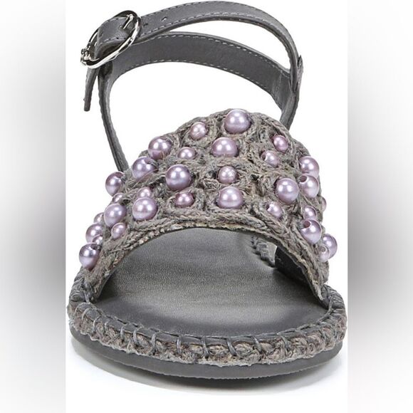 Sam Edelman holly mini beaded leather upper and lining sandal size 1M, NWT - Picture 5 of 13